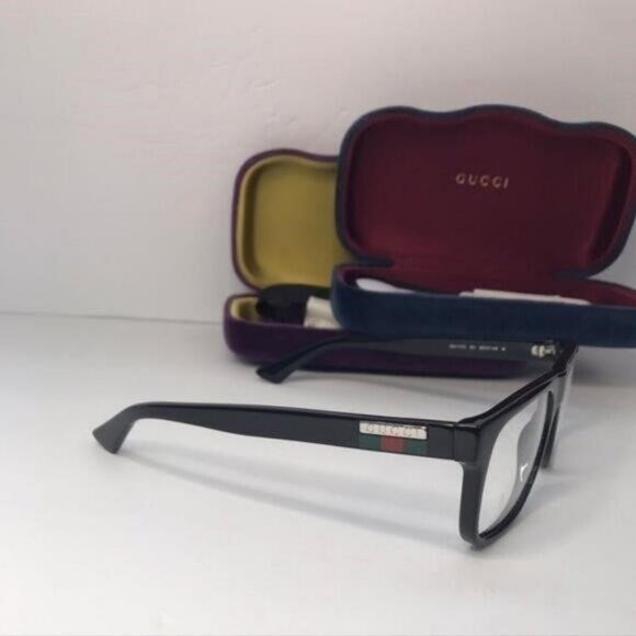 💯 Original GUCCI GG1117O FLAT TOP FRAMES IN BLACK - Picture 10 of 12
